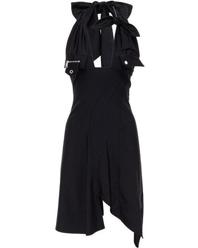 Coperni Racing Halterneck Dress - Black