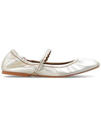 See By Chloé Kaddy Round-toe Ballet Flats - White