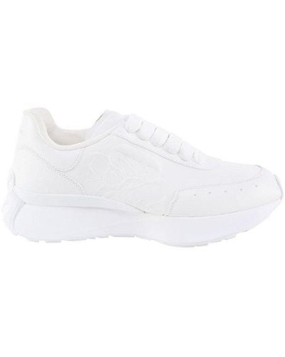 Alexander McQueen Sprint Runner Lace-up Sneakers - White