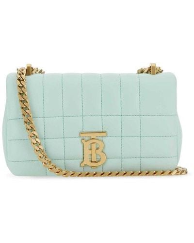 Burberry Pastel Light-blue Leather Mini Lola Shoulder Bag