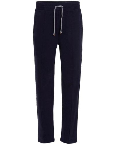 Brunello Cucinelli Pleated Jogging Trousers - Blue