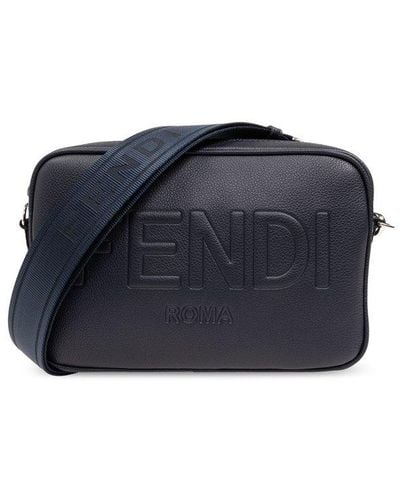 Fendi 'roma' Shoulder Bag, - Blue
