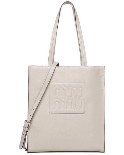 Miu Miu Shopping Bag - Natural