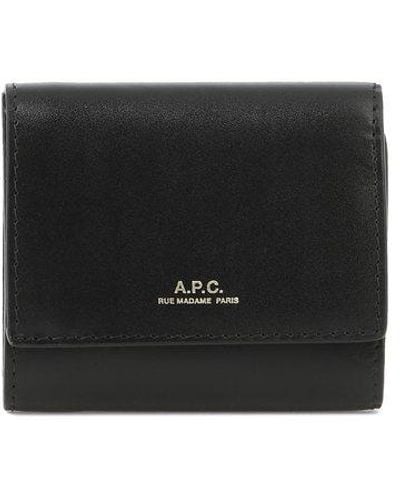 A.P.C. "lois" Compact Wallet - Black
