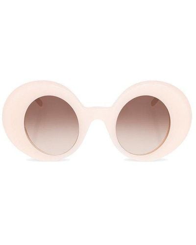 Loewe Oval-frame Sunglasses - Pink