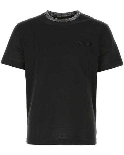 Missoni Black Cotton T-shirt
