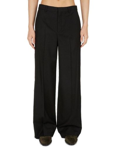 Saint Laurent Straight Leg Trousers - Black