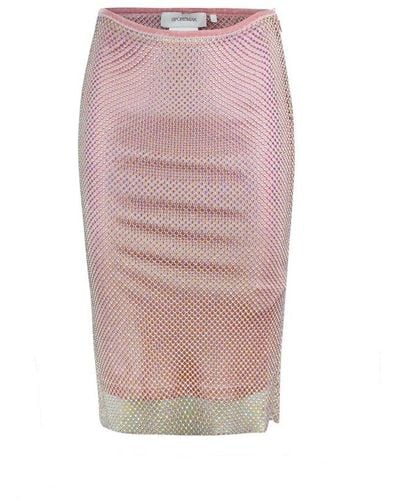 Sportmax Embellished Midi Skirt - Pink