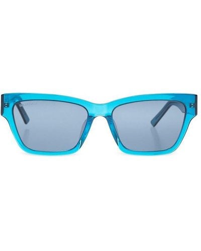 Balenciaga 'flat' Sunglasses, - Blue