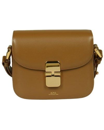 A.P.C. Grace Mini Shoulder Bag - Brown