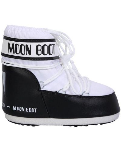Moon Boot Low Lace-up Boots - White