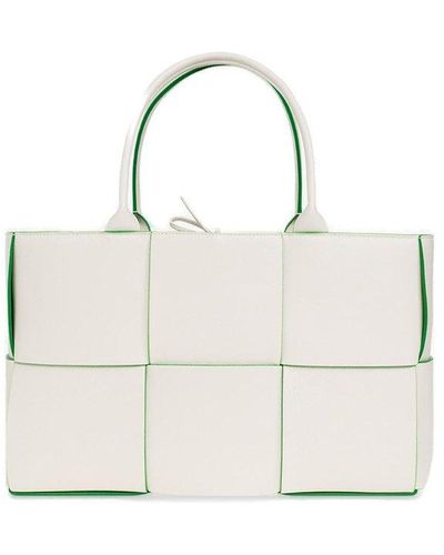 Bottega Veneta 'arco Medium' Shopper Bag - White