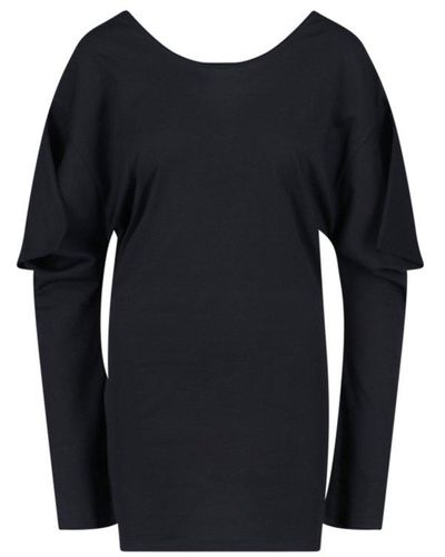 Setchu Long-sleeved Mini Dress - Black