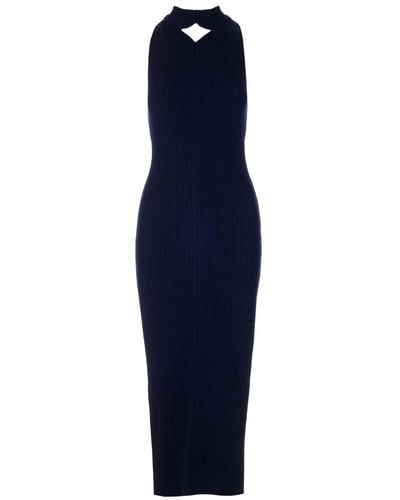 Courreges Sleeveless Knit Dress - Blue