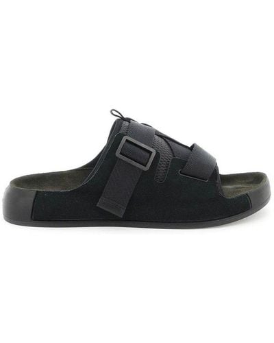 Stone Island Shadow Project Strapped Sandals - Black