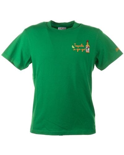 Mc2 Saint Barth Crewneck Short-sleeved T-shirt - Green