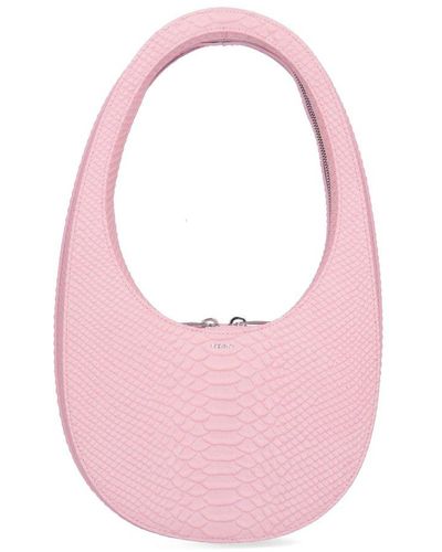 Coperni Embossed Zipped Swipe Bag - Pink