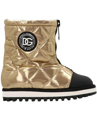 Dolce & Gabbana Zip-up Padded Boots - Multicolour