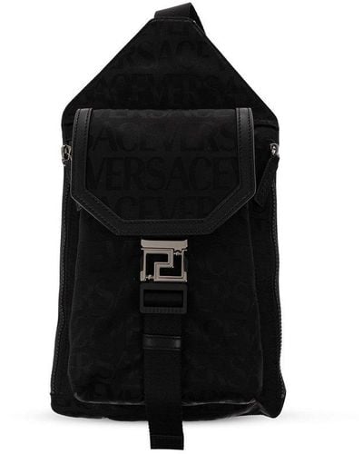 Versace One-Shoulder Backpack - Black