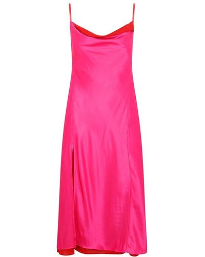 Acne Studios Viscose And Silk Dress - Pink