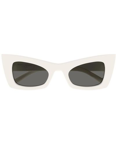 Saint Laurent Rectangle-frame Sunglasses - White