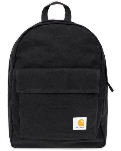 Carhartt Dawn Logo Patch Zipped Backpack - Black