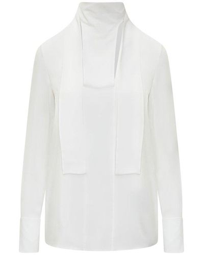 Givenchy Ribbon Embellished Shirt - White