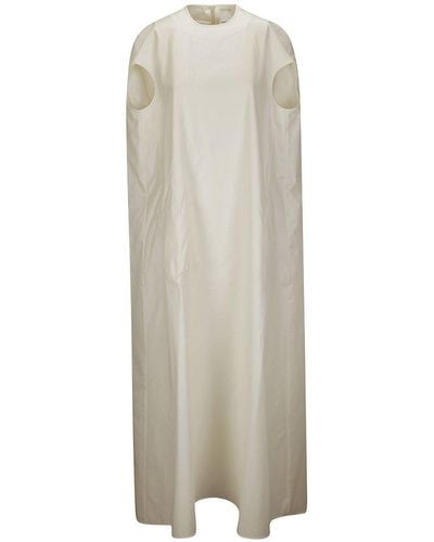 Sportmax Crewneck Short-sleeved Dress - White
