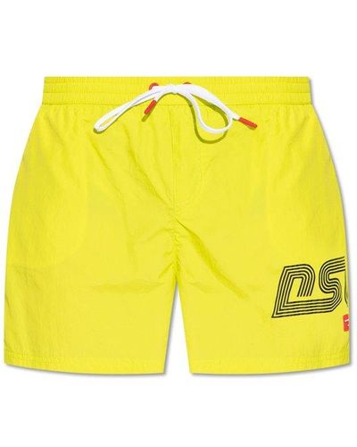 DIESEL Bmbx-nico Drawstring Swim Shorts - Yellow