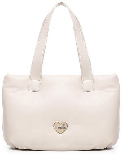 Love Moschino Padded Bag With Logo - White