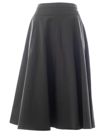 Aspesi Draped A-line Skirt - Grey