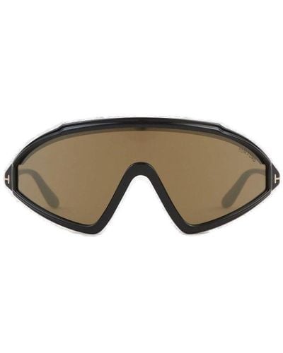 Tom Ford Lorna Shield Frame Sunglasses - Gray