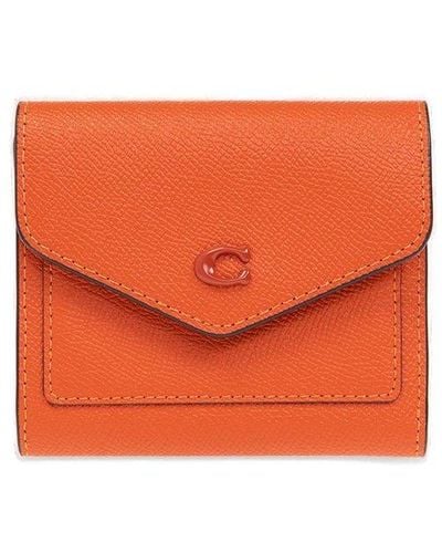 COACH Wallet With Logo - Orange