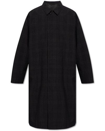 Lemaire Oversize Coat, - Black