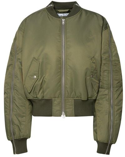 Acne Studios Zip-up Bomber Jacket - Green