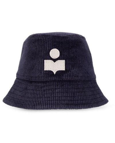 Isabel Marant 'haley' Corduroy Bucket Hat, - Blue