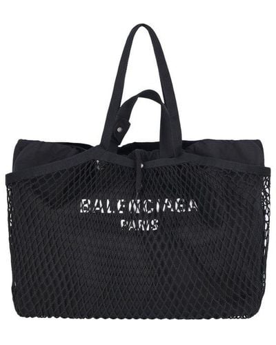 Balenciaga Layered Tote Bag - Black