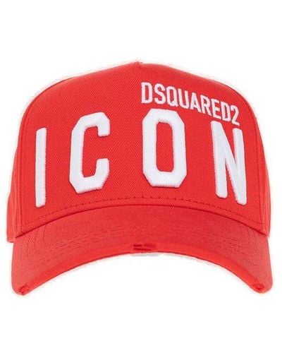 DSquared² Baseball Cap With Logo - Red