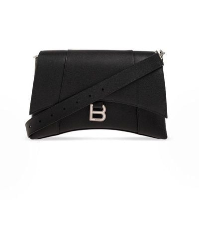 Balenciaga 'downtown' Shoulder Bag, - Black