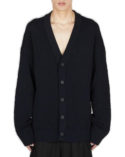 Y-3 Button-up Knitted Cardigan - Black