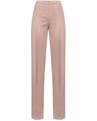 Pinko Glossy Flared Trousers - Pink