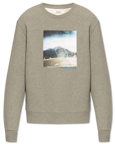 Zadig & Voltaire 'simba' Sweatshirt With Print, - Gray
