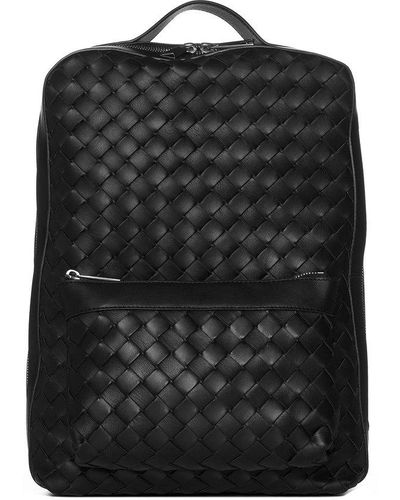 Bottega Veneta Small Classic Intrecciato Backpack - Black
