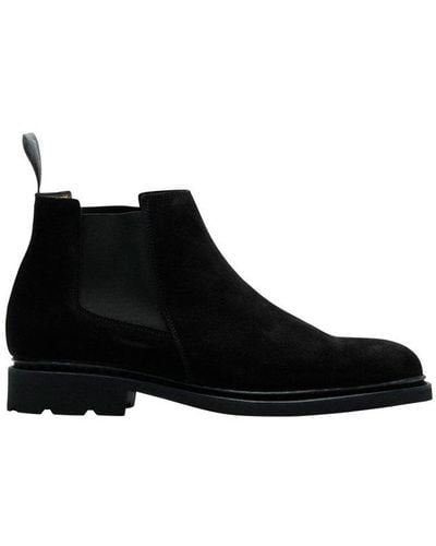 Paraboot Chamfort Pointed Toe Boots - Black