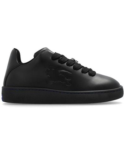 Burberry Box Logo Embossed Sports Trainers - Black