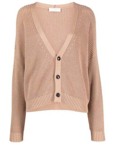 Societe Anonyme Plunging V-neck Buttoned Cardigan - Natural