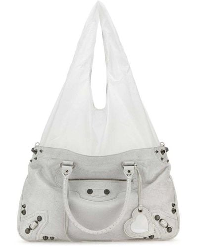 Balenciaga Neo Cagole Xl Plus Tote Bag - White