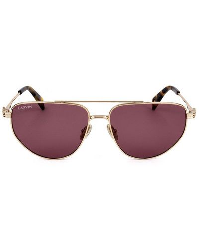 Lanvin Aviator Frame Sunglasses - Purple