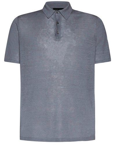 Roberto Collina Short-sleeve Polo Shirt - Grey