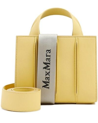 Max Mara Whitney Small Tote Bag - Yellow